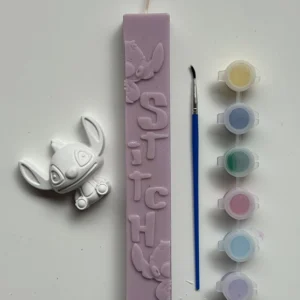 Σετ λαμπάδα Stitch και kit ζωγραφικής