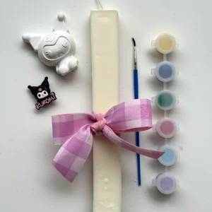 Λαμπάδα Kuromi και kit ζωγραφικής