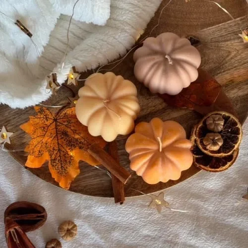 Autumn Category Fairy Candles Χειροποίητα Κεριά Σόγιας